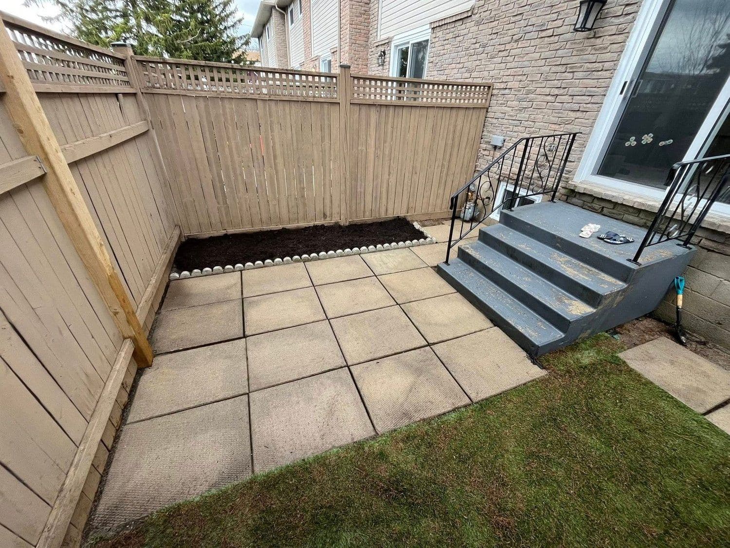 Backyard Patio after